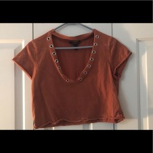 Rusty cropped short sleeve
